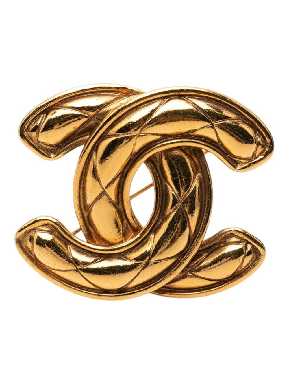 Chanel Cc Logo Brooch Metal #288006C96B